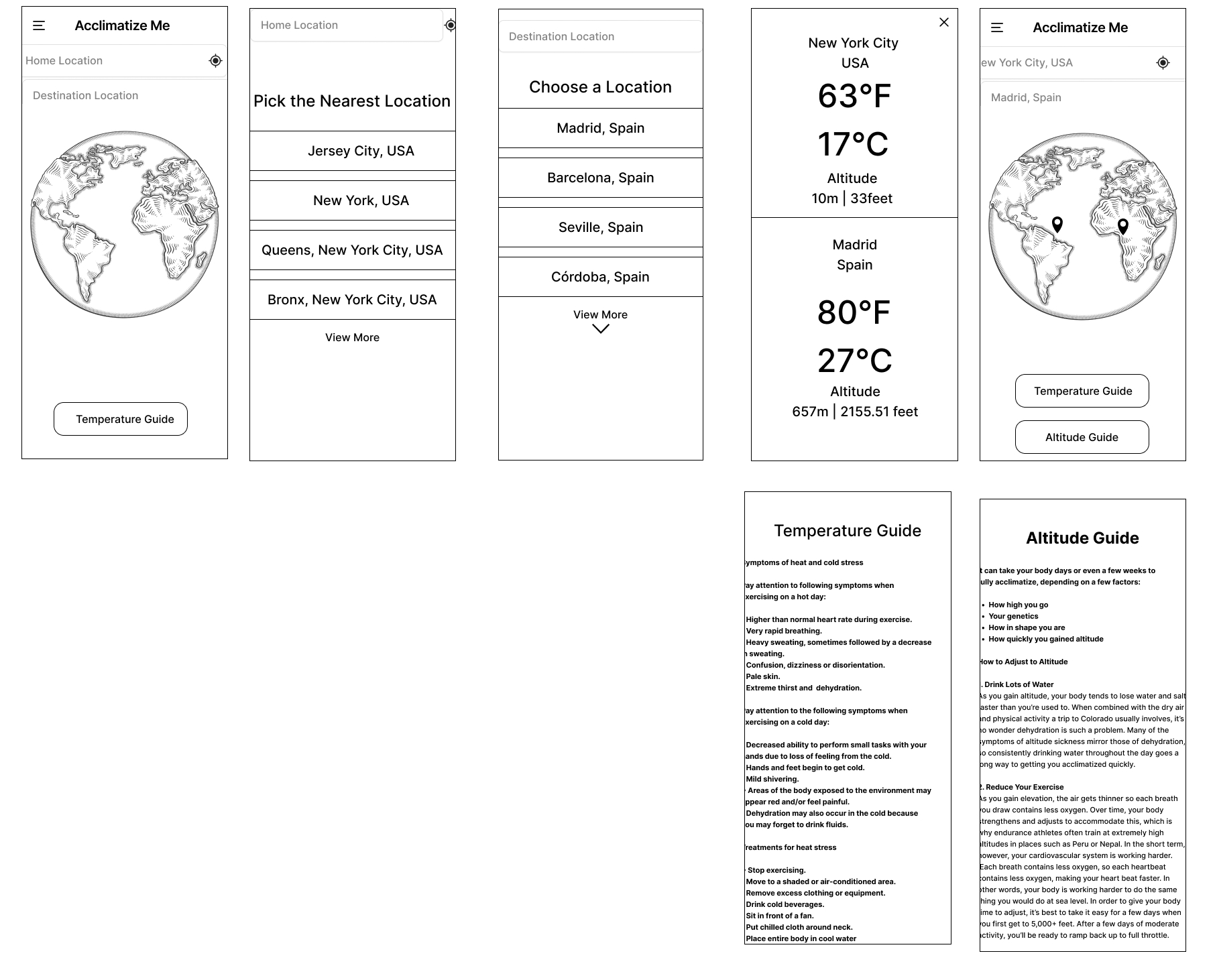 Wireframes